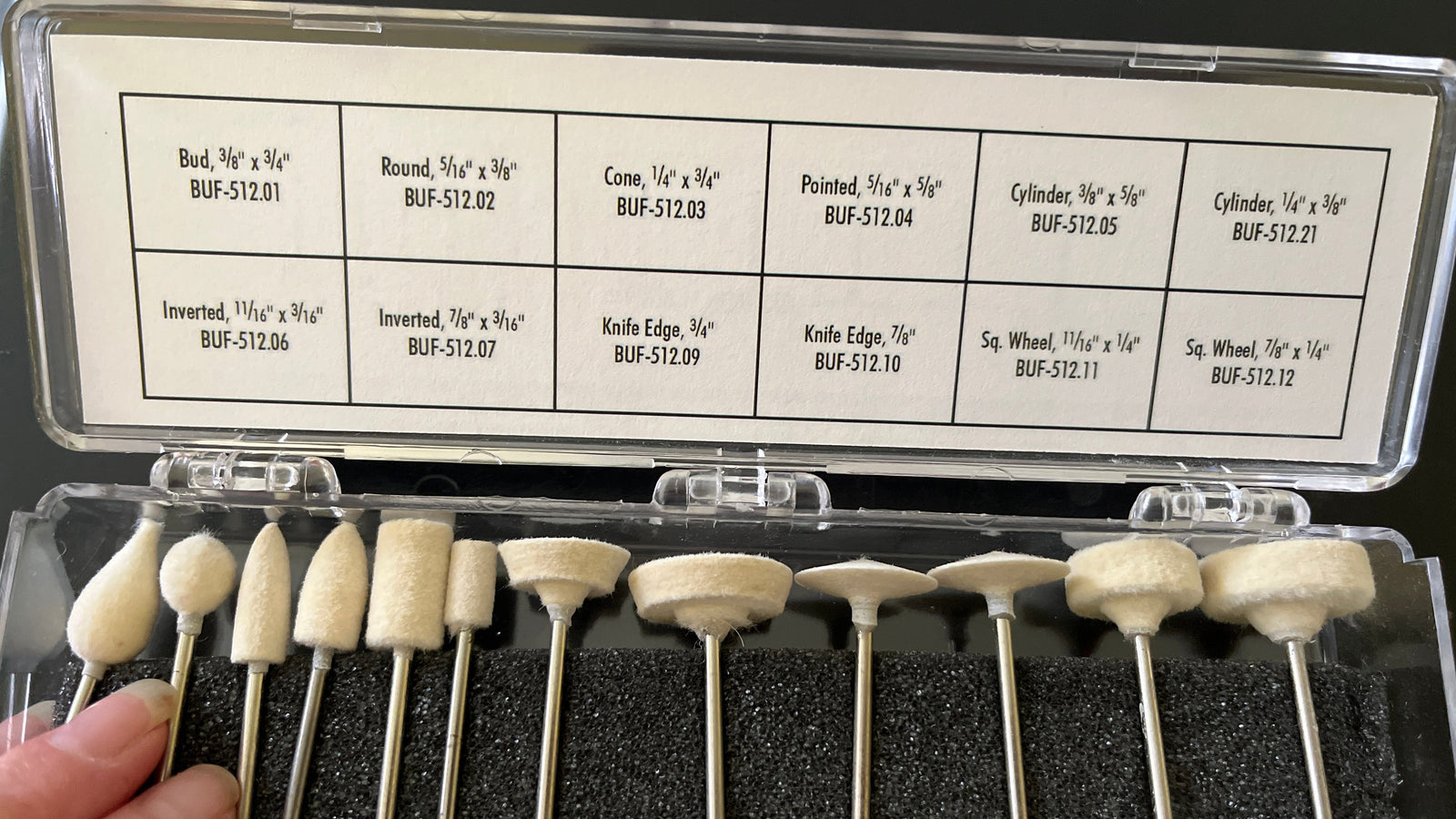 Precious metal clay buff kit, Rotary tool
