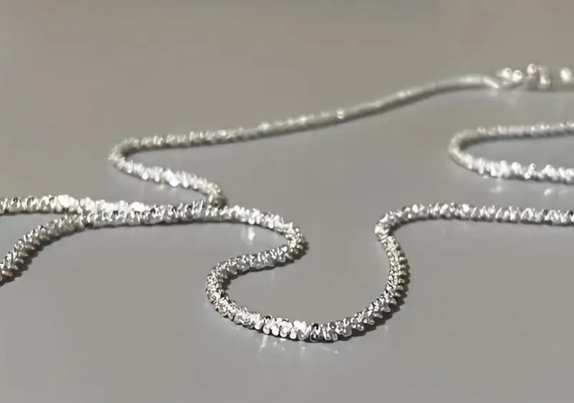 Snake Chain, diamond cut, Silver Plated chain 18", 20" and 24"