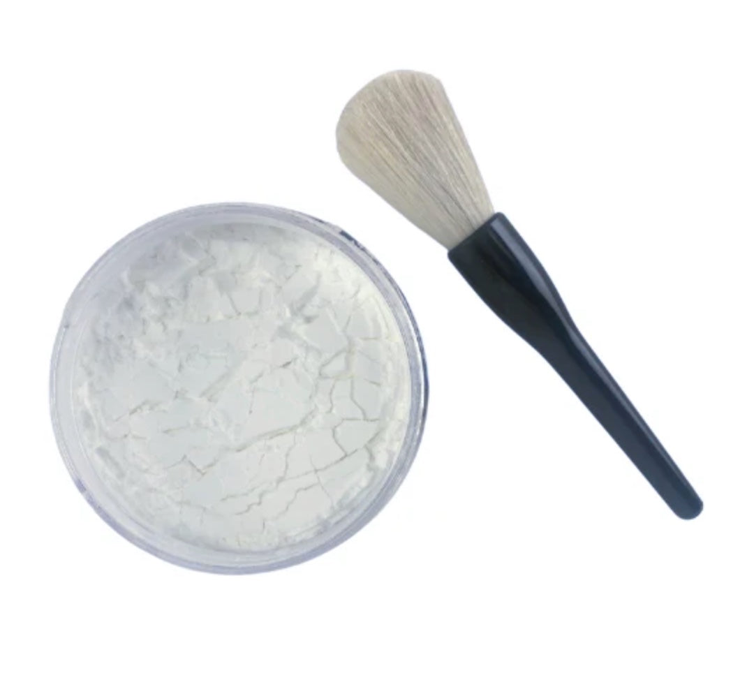 Dry Powder Release, all natural, with dusting brush