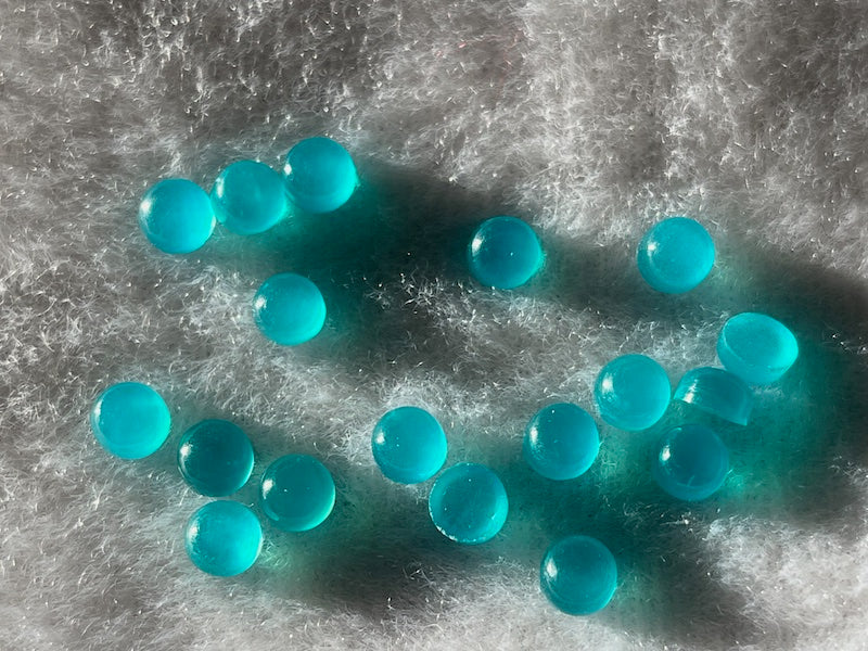 Amazonite Dark Turquoise Blue Natural Cabochon Round 5mm A+ (2pc)