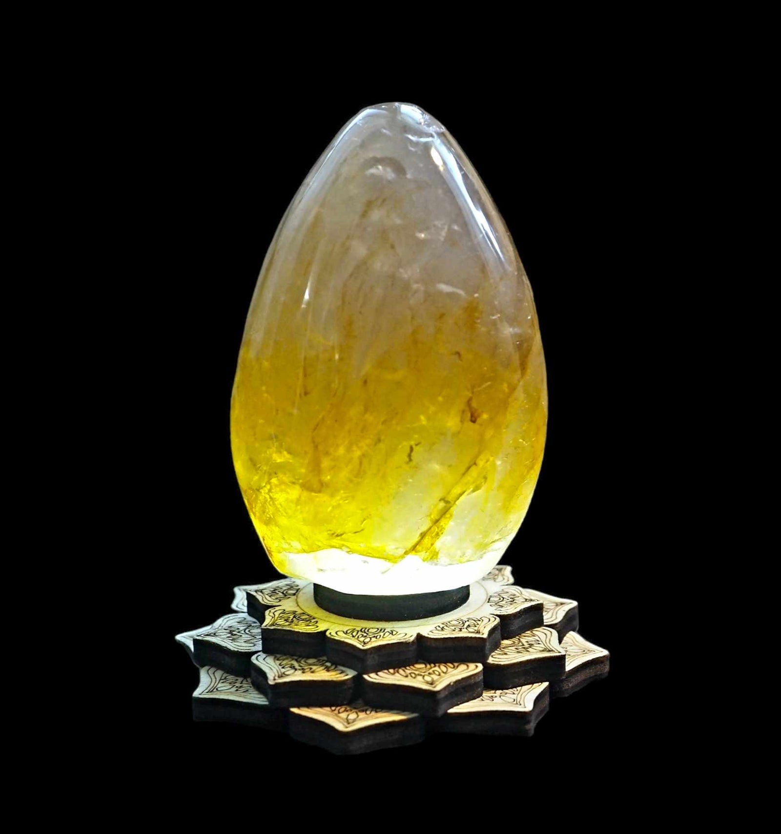 Golden healer free form sculpture