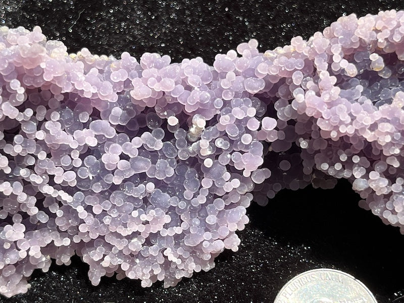 super defined grape crystals on this purple agate beauty