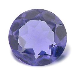 Iolite Blue Faceted Round 4mm (1pc)