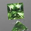 Peridot (Natural) Green Gem Square 5mm (1pc)