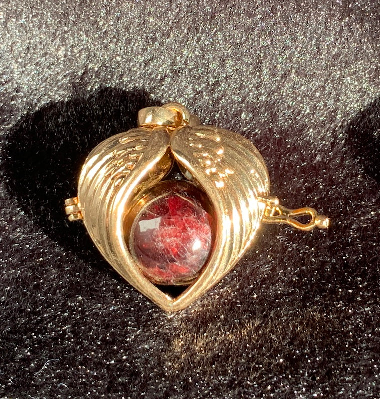 Caged Pendant/Charm, change your sphere & gem. 8 styles in different colours.