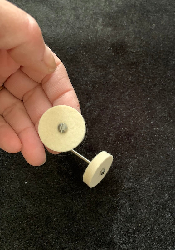 Buffing Wheel Muslin Cotton Polisher,  Rotary Tool Attachment (2pc)