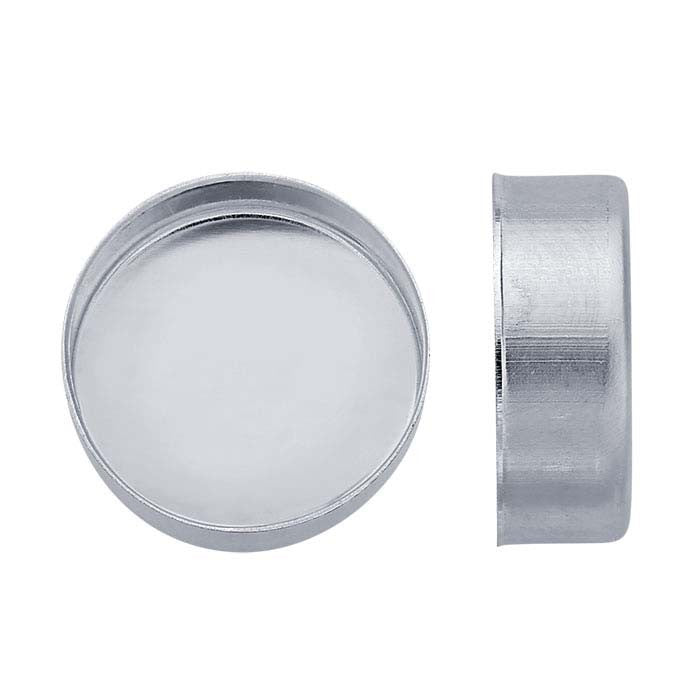 Bezel Cup Fine Silver, Round Shape - Various Sizes