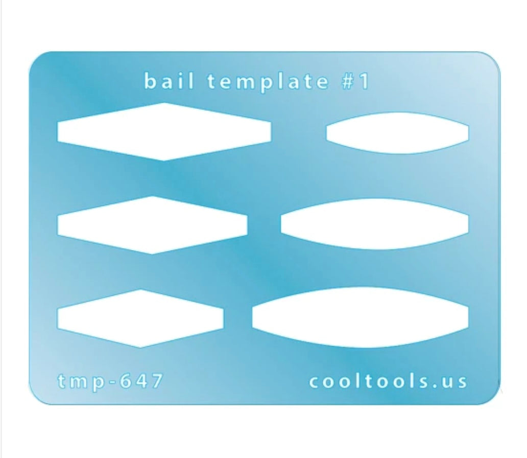 Jewelry Template, bails 6 different sizes