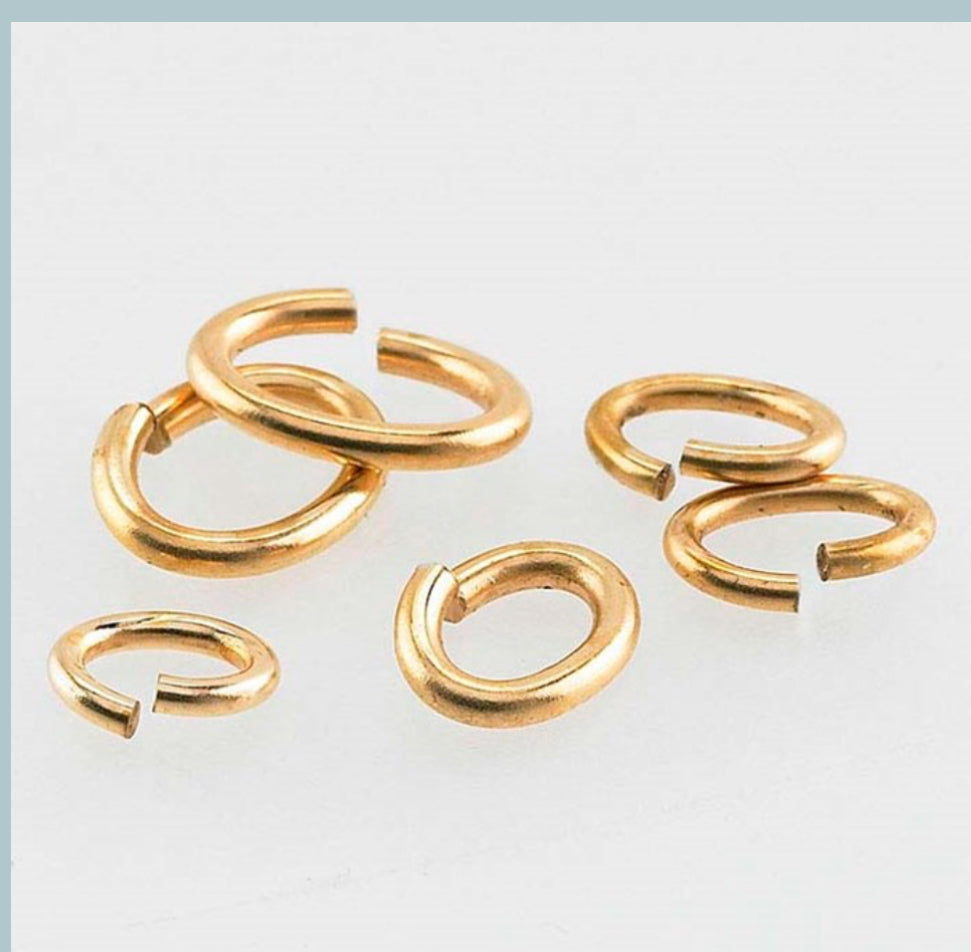 Jump Ring Bronze Oval, 18g (50pc)