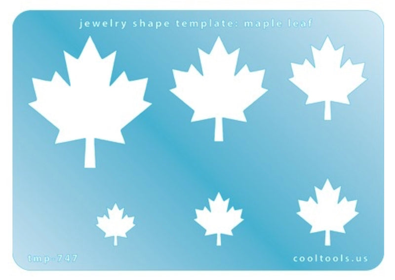 Template for Jewelry Maple Leaf