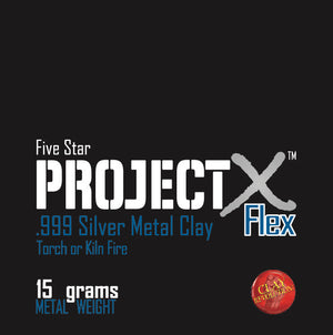 Five Star Project X 999 Fine Silver Flex Metal clay, 15 grams