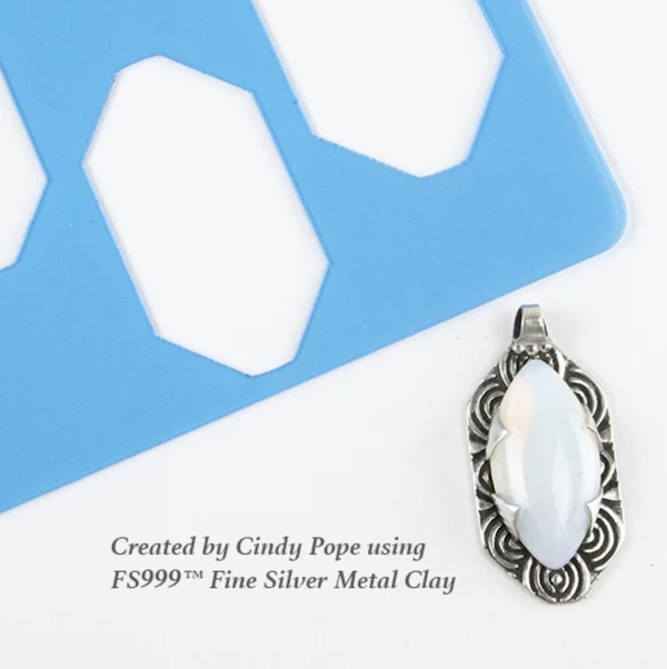 Cindy Pope Templates Rounded Hex Tag Collection, 3 pack of templates