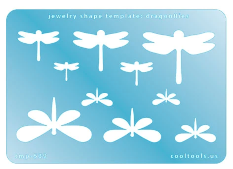 Template of Dragonfly, 2 styles in 5 sizes