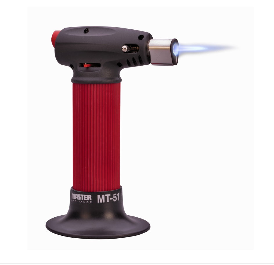 Torch, Master Appliance, self-igniting, refillable butane canister.