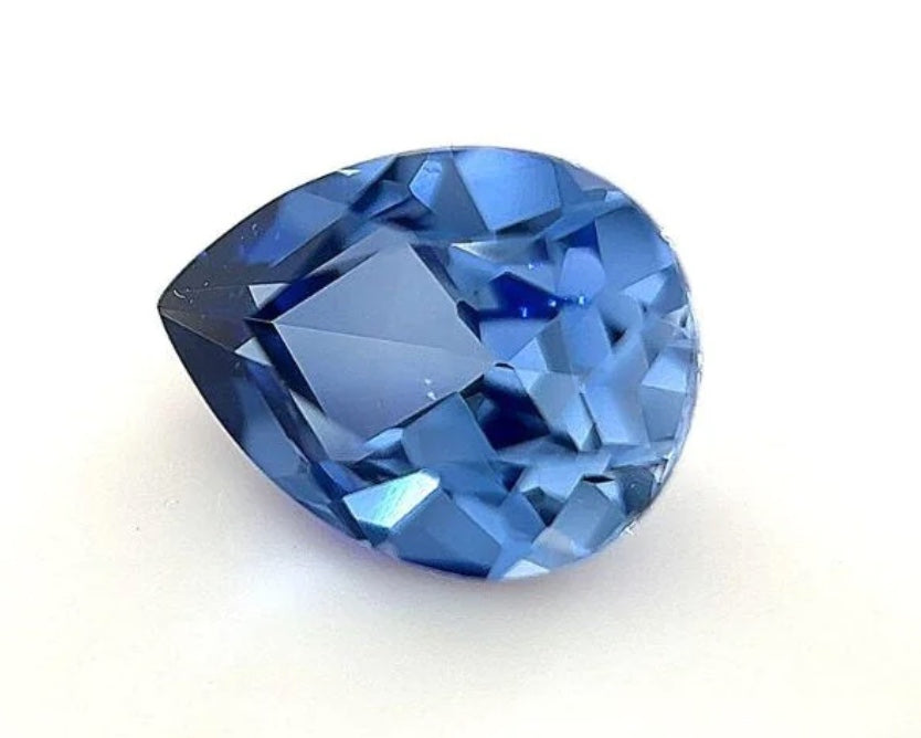 Lab Sapphire Brilliant Blue Pear 5x7mm (5pc)