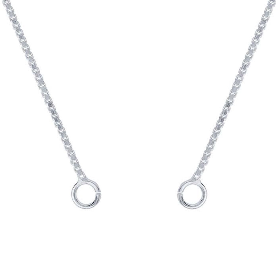 Open-End Sterling Silver Box Chain 16"