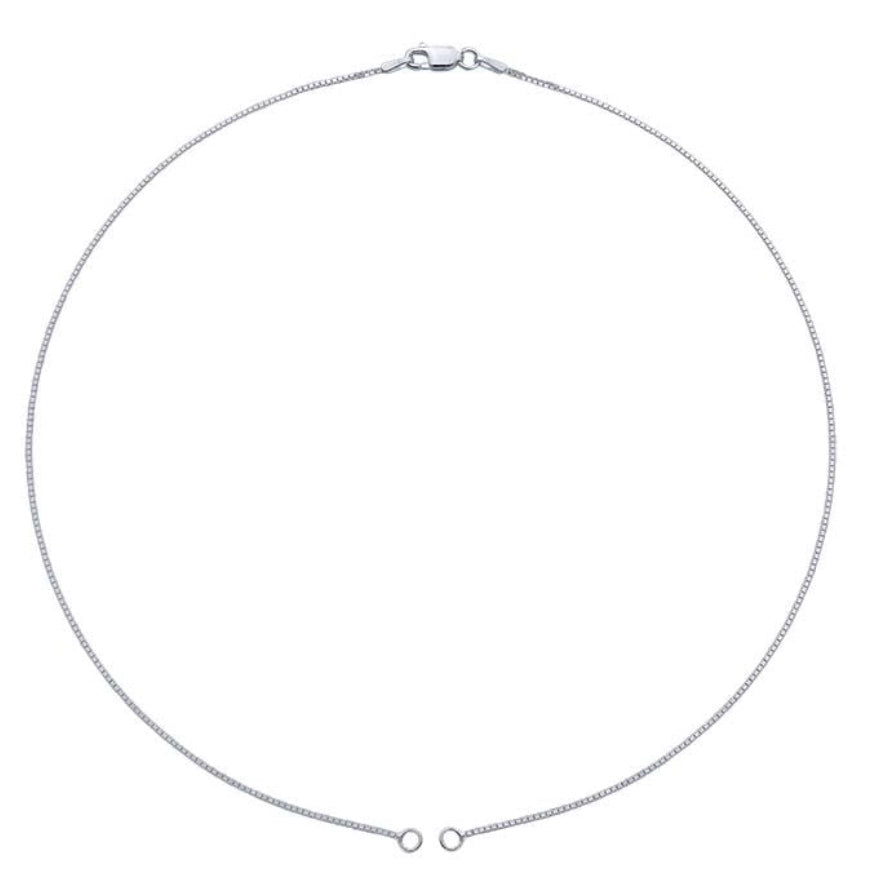 Open-End Sterling Silver Box Chain 16"