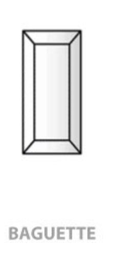 Nano Emerald Green Baguette 4x8mm (5pc)