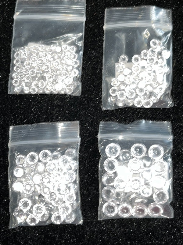 30 Pièces Cabochons Verre Transparent Rond Dôme 18mm - Flat Back Pour Création Bijoux Et Artisanat