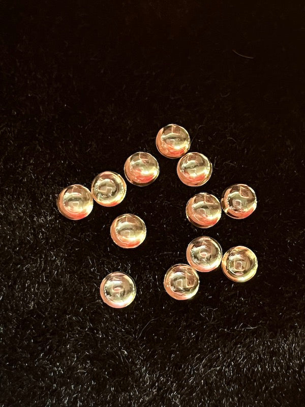 Cubic Zirconia Champagne Round Cabochons, dome with flat back - Various Sizes (5pc)