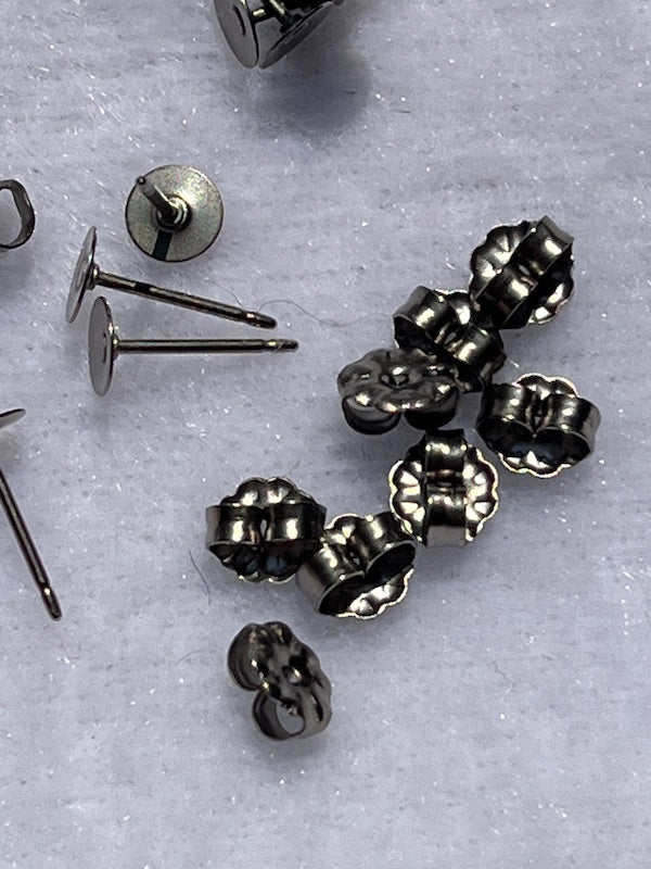 titanium earring backs