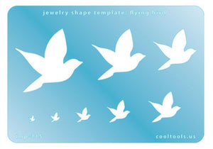 Template for Jewelry Flying Bird