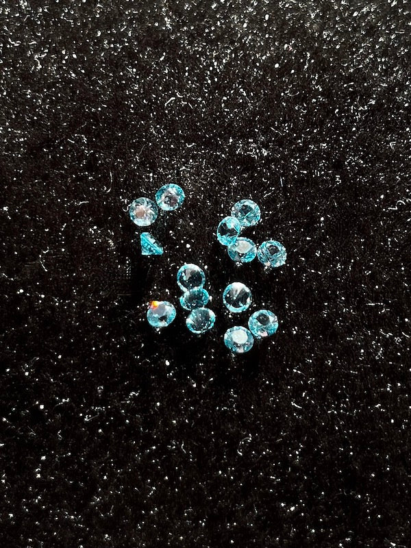 Nano Turquoise Blue Round, 2, 3 and 4mm