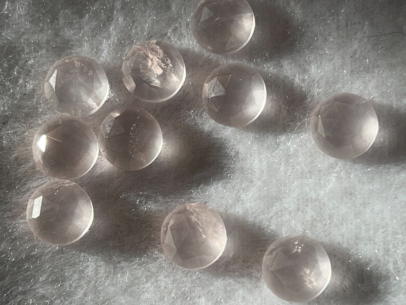 Rose Quartz Cabochon Round 3mm, 4mm, 5mm, 6mm & 10mm