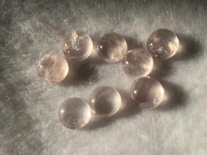 Rose Quartz Cabochon Round 3mm, 4mm, 5mm, 6mm & 10mm