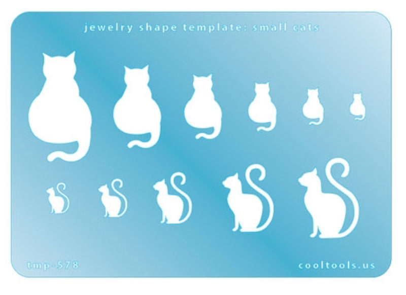 Jewelry Template Cats, 12 shapes