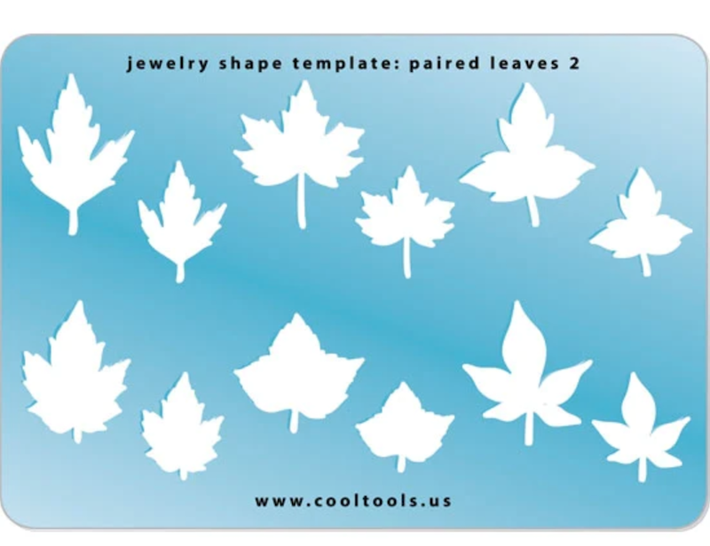 Template for Jewelry 6 pairs of leaves, 6 pairs 2 different sizes.