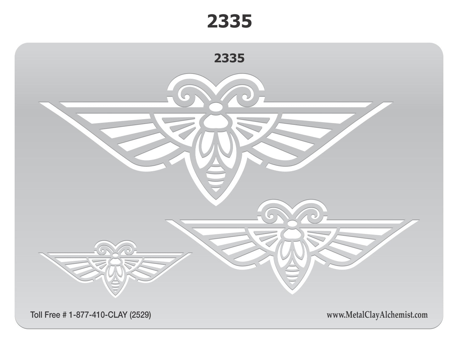 Template - Geo-Bug - Metal Clay Alchemist
