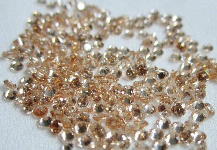 Cubic Zirconia Champagne Pear - Various Sizes