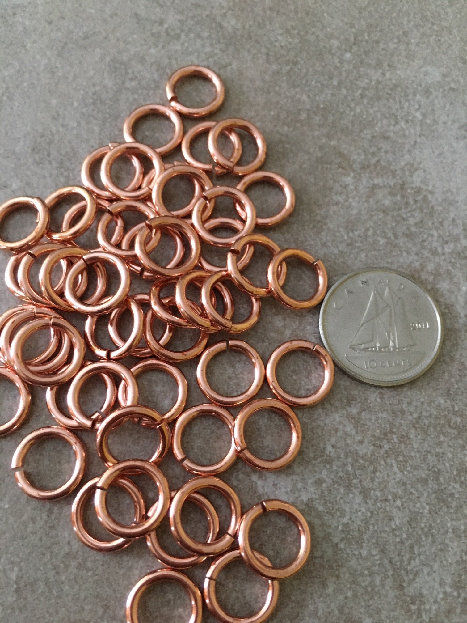 Jump Ring Copper 6.5mm 14 g