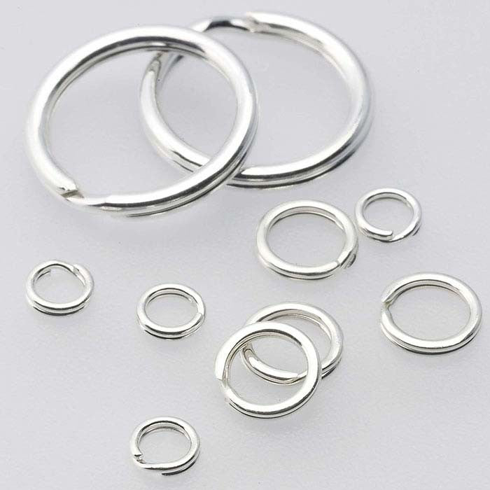 Split Rings Silver 6mm (10pc)