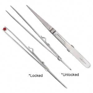 Stainless Steel Locking Tweezers