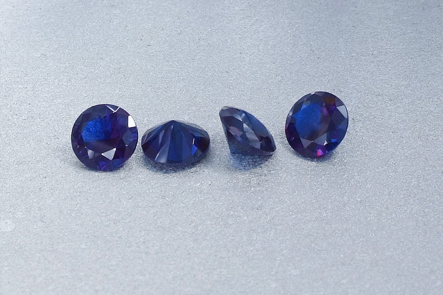 Spinel Dark Blue Lab Created Rectangle 3x5mm (5pc)