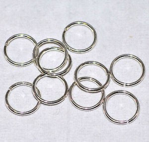 Jump Ring Sterling Silver 18g 6mm (10 rings)