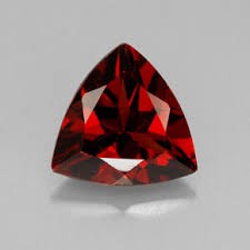 Garnet (Orissa ) Red Gemstone Trillion 4mm (1)
