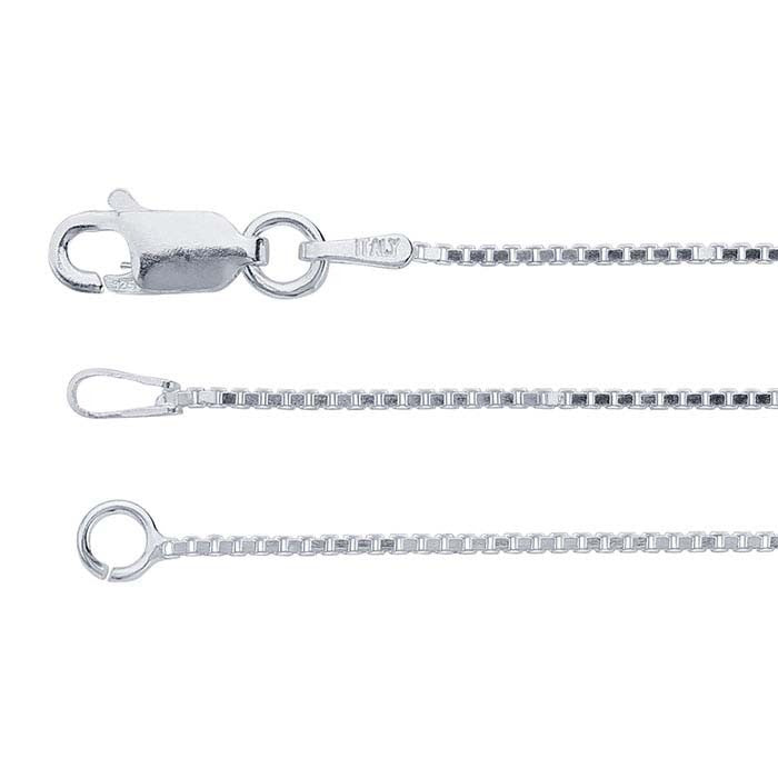 Open-End Sterling Silver Box Chain 16&quot;