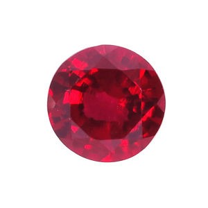 Ruby Round Lab Created Gem 5mm (5pc)