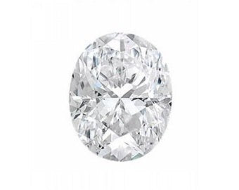 Cubic Zirconia White Oval 8x10mm (1pc)