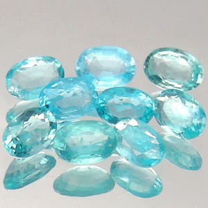 Apatite Light Blue Natural Faceted Oval (1pc) 4x6mm