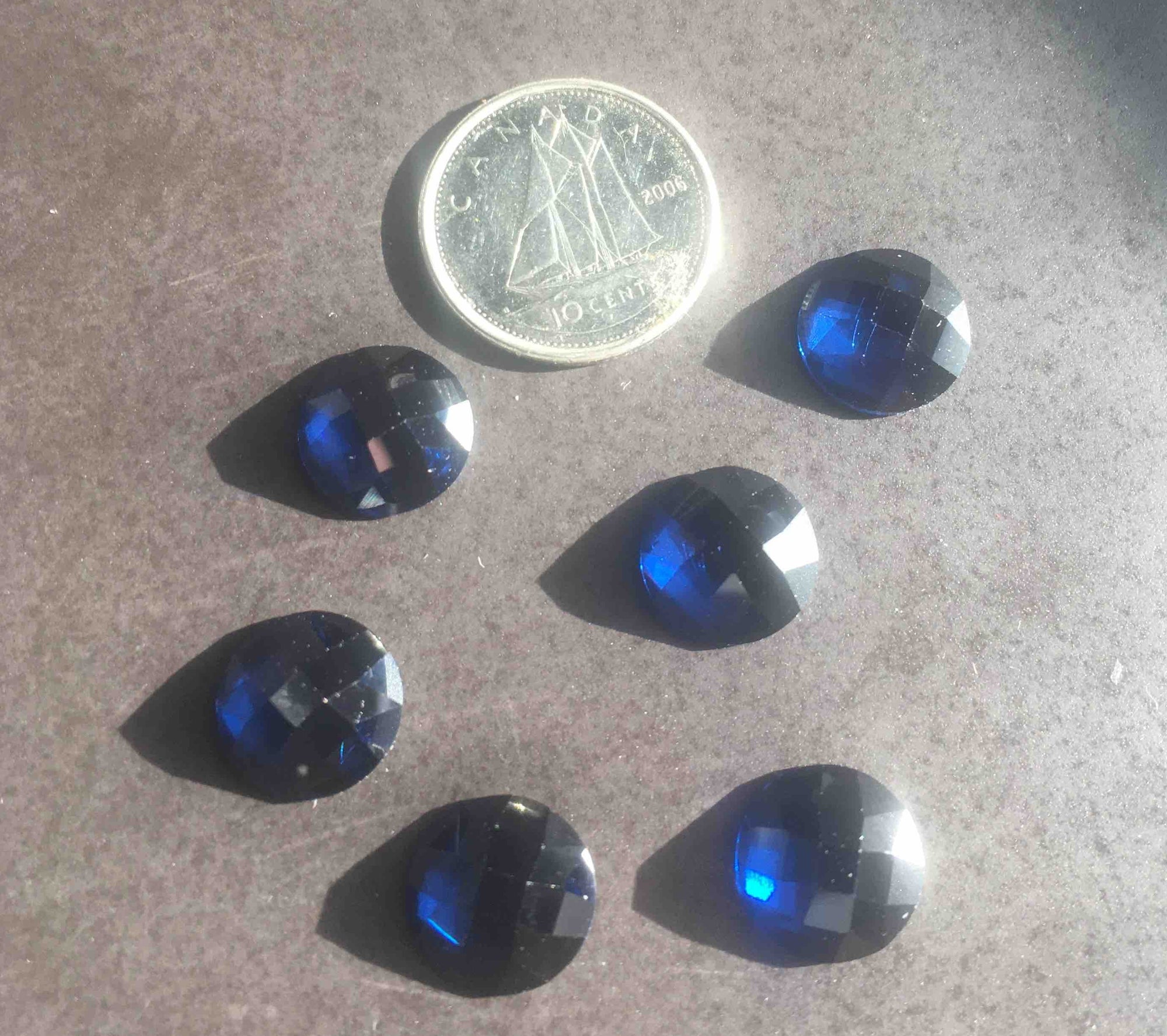 Cubic Zirconia Checkerboard, Round - Various Sizes and Colours