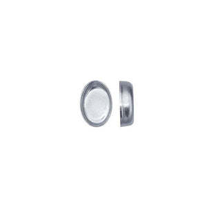 Bezel Cup Fine Silver Oval shape, 10/pack
