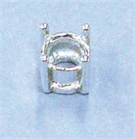 Prong Setting  Fine Silver Round 5mm (1pc)