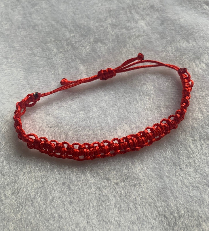 Red String Bracelet Style 2, Worn for protection and Good Luck. Adjustable