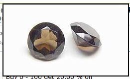 Smoky Quartz Faceted Cabochon Round 6mm