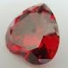 Cubic Zirconia Garnet Red Heart Gem 5mm (5pc)