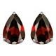 Cubic Zirconia Garnet Red Pear 7 x10 mm (2 piece)